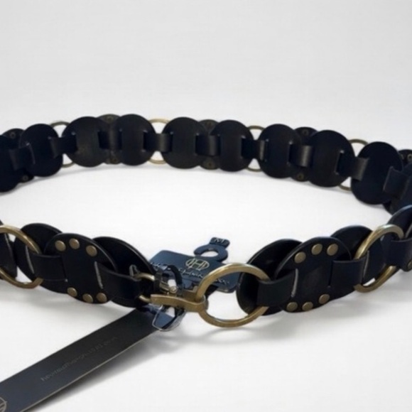 NWT HOUSE OF HARLOW 1960 WOMEN\'S STATEMENT LINK BLACK BELT- LARGE main image 4